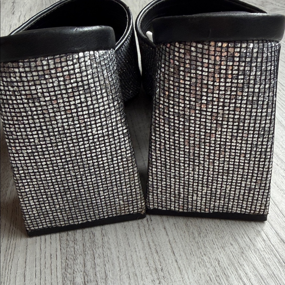 A New Day Women's Glittery Black Mules - Picture 5 of 9